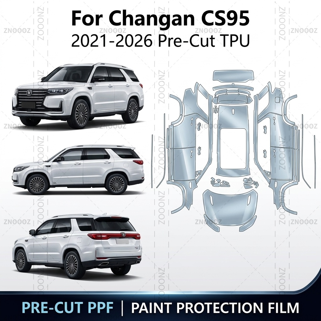 Ppf Film Clear Gloss Tpu - For Changan CS95 2021-2026 Pre-Cut TPU