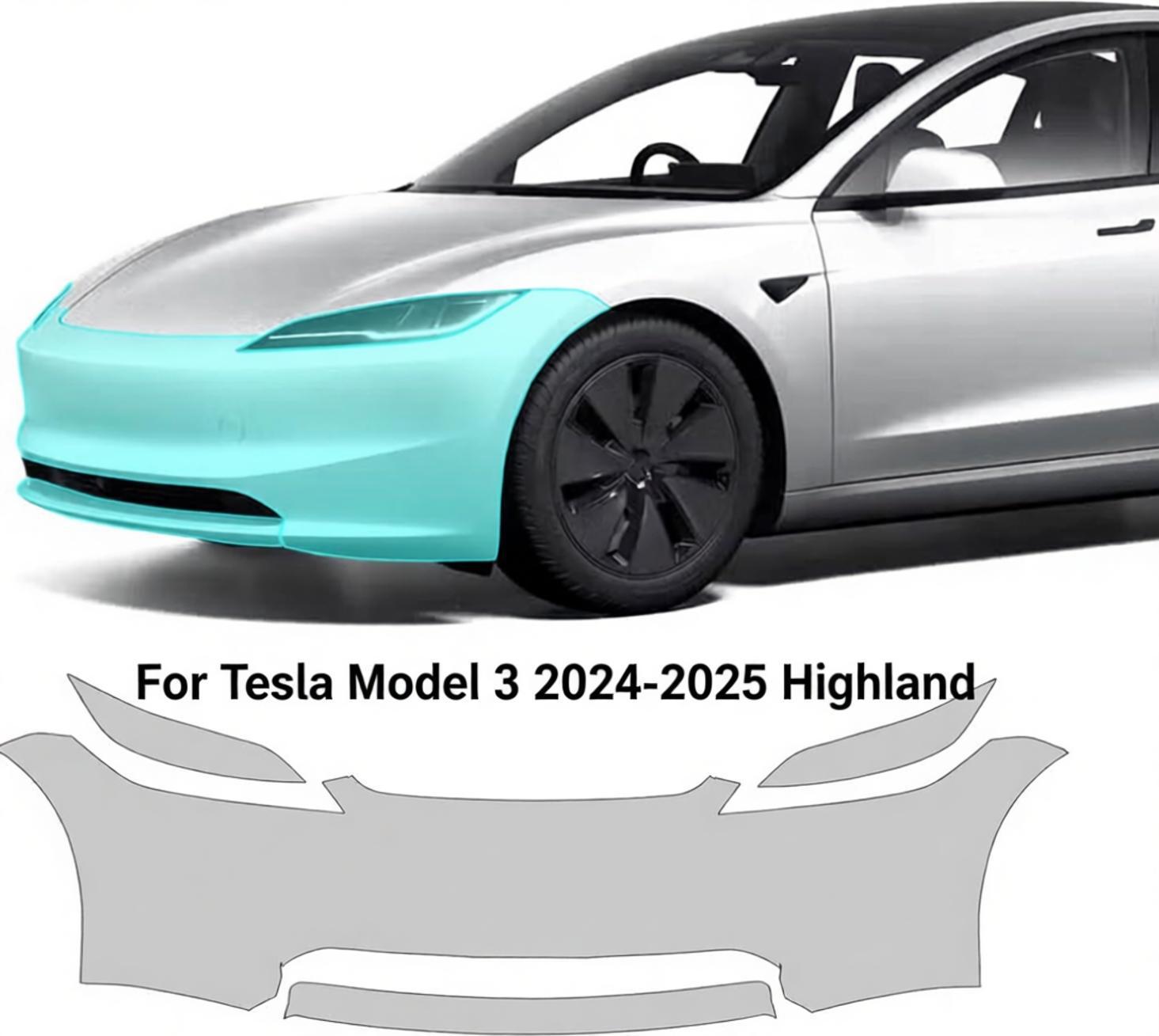 Tpu Ppf Self Healing Film - For Tesla Model 3 2024-2025 Highland
