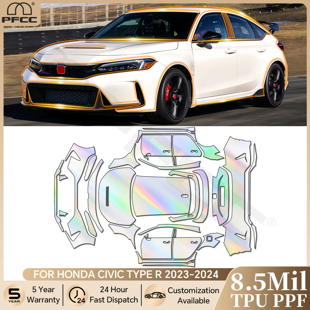 Car Paint Protection Film Kit Pre Cut - For Honda Civic Type R 2023-2025