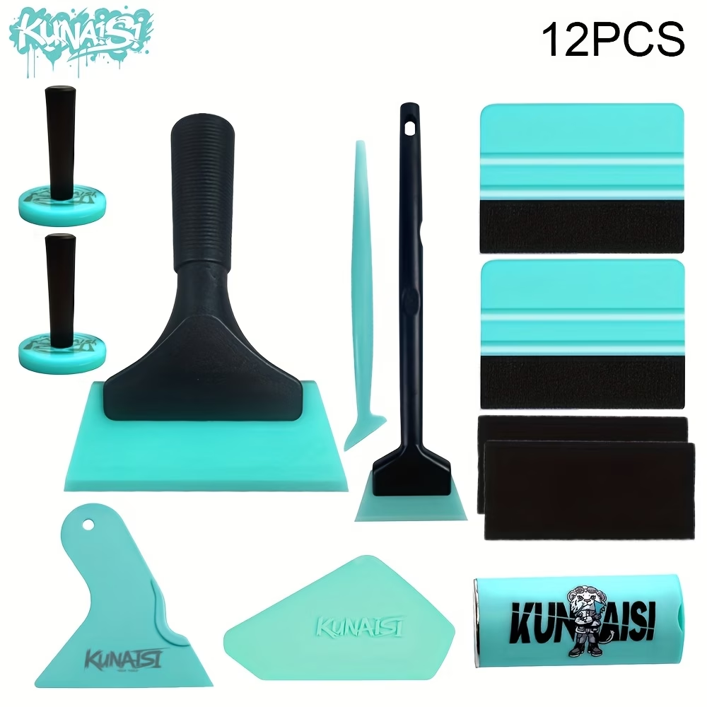 Ppf Installer Tool Kit Squeegee - 12pcs Car Wrap Tools Kit with