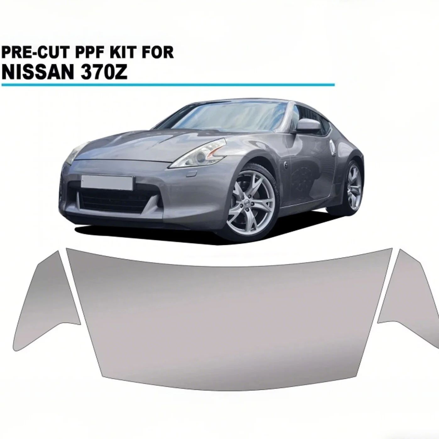 Car Paint Protection Film Kit Pre Cut - 8.5Mil TPU Hood Bumper Paint Protection