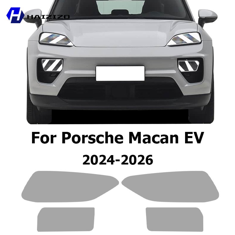 Car Wrap Film Matte Black - For Porsche Macan EV 2024-2026 Smoke