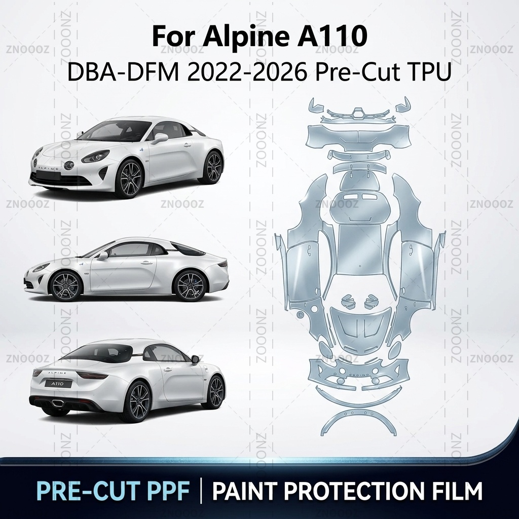 Ppf Film Clear Gloss Tpu - For Alpine A110 (DBA-DFM) 2022-2026 Pre-Cut