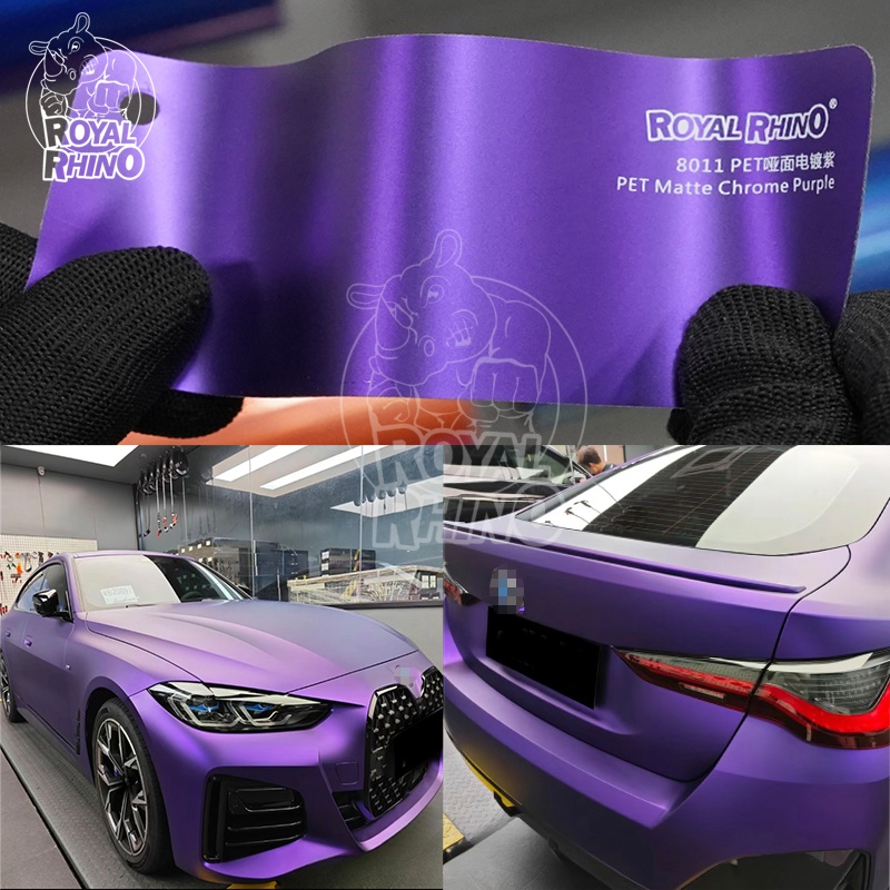 PET Chrome Matte Purple 1.52x1 - Car Vinyl Wrap Roll 1.52X18M review and price