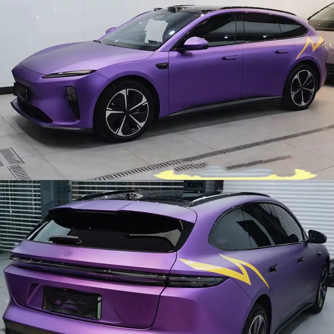 PET Chrome Matte Purple 1.52x1 - Car Vinyl Wrap Roll 1.52X18M review and price