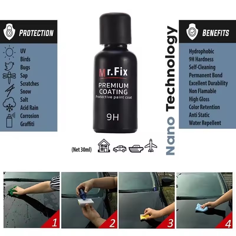 Car Ceramic Coat Set 30Ml Kit  - Car Ceramic Coating Kit 9H review and price