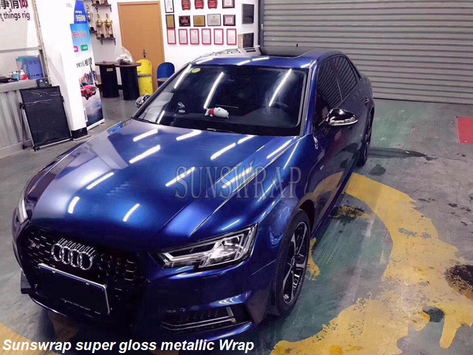 Gloss Metallic Galaxy Blue Car - Car Vinyl Wrap Roll 1.52X18M review and price