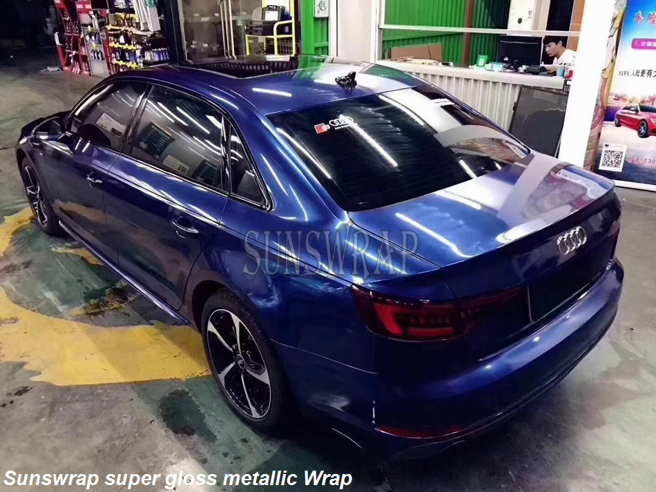 Gloss Metallic Galaxy Blue Car - Car Vinyl Wrap Roll 1.52X18M review and price