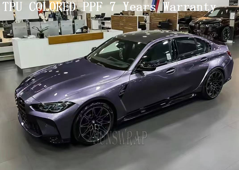 TPU Color PPF Grey Violet Pain - Paint Protection Film Roll 1.52X15M review and price