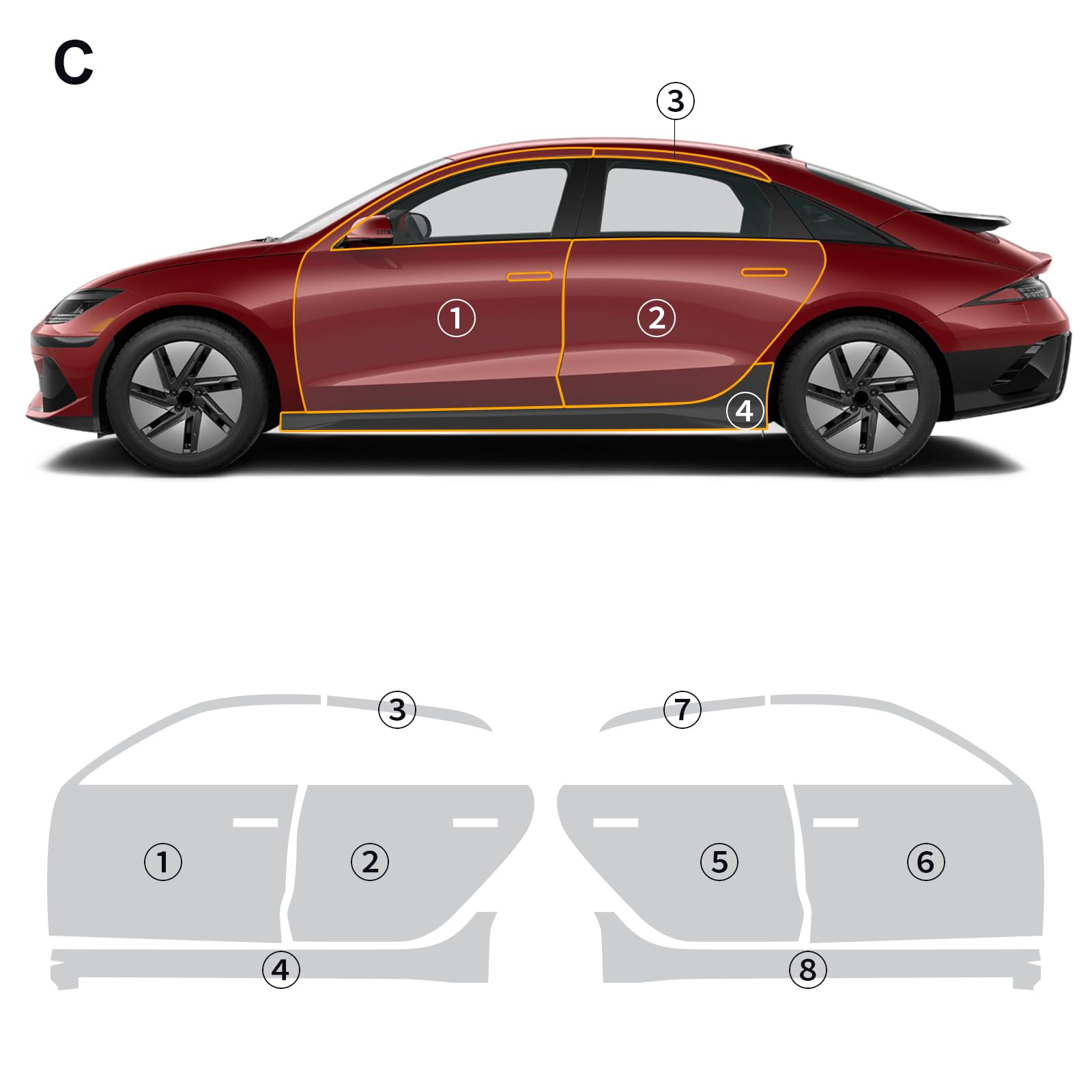 For Hyundai IONIQ 6 2023-2024  - Paint Protection Film Matte review and price