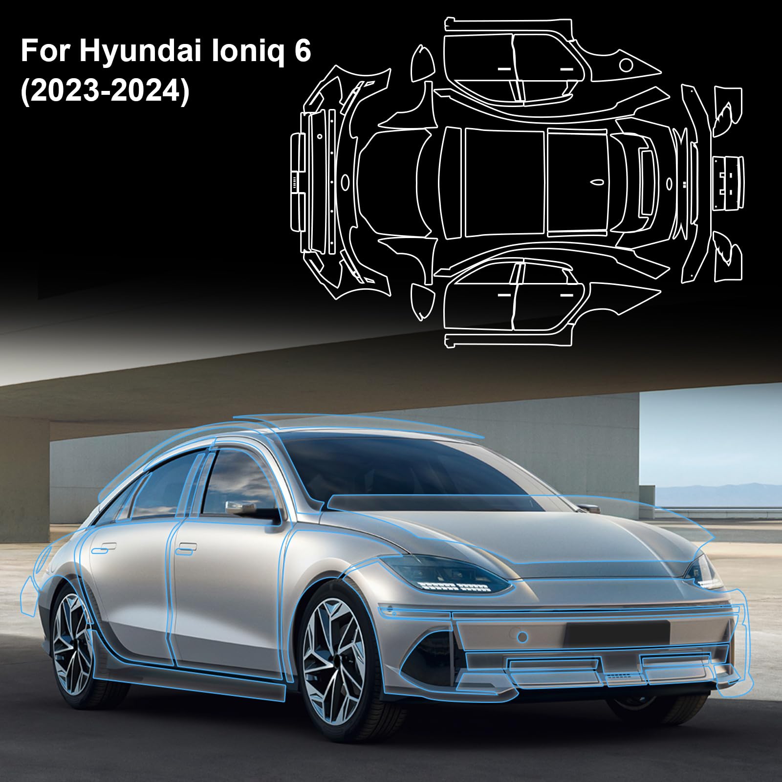 For Hyundai IONIQ 6 2023-2024  - Paint Protection Film Matte review and price