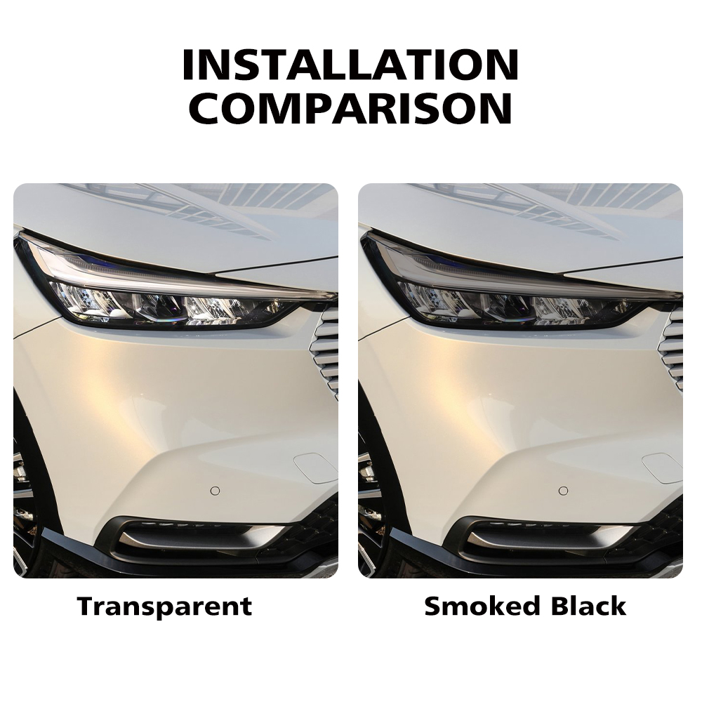 Smoke Black Car Headlight Prot - Car Wrap Film Matte Black review and price