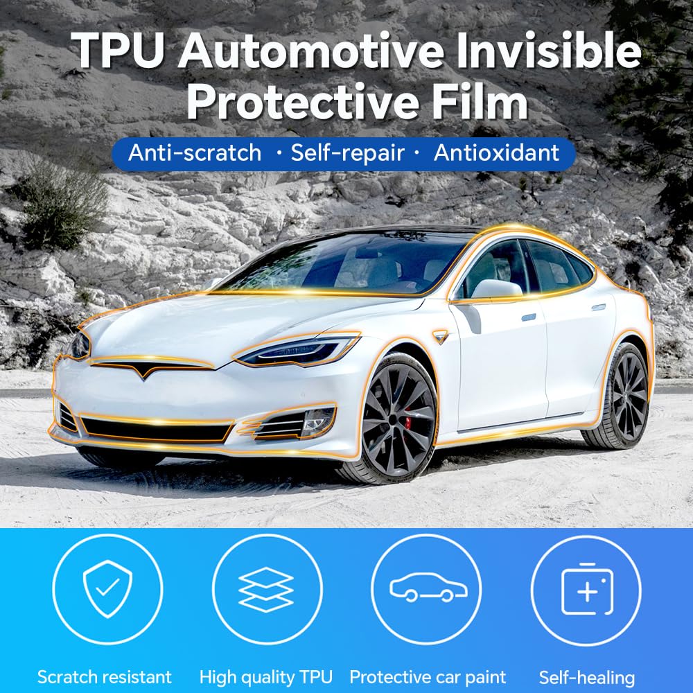 8.5Mil TPU Bumper Paint Protec - Car Paint Protection Film Kit Pre Cut review and price