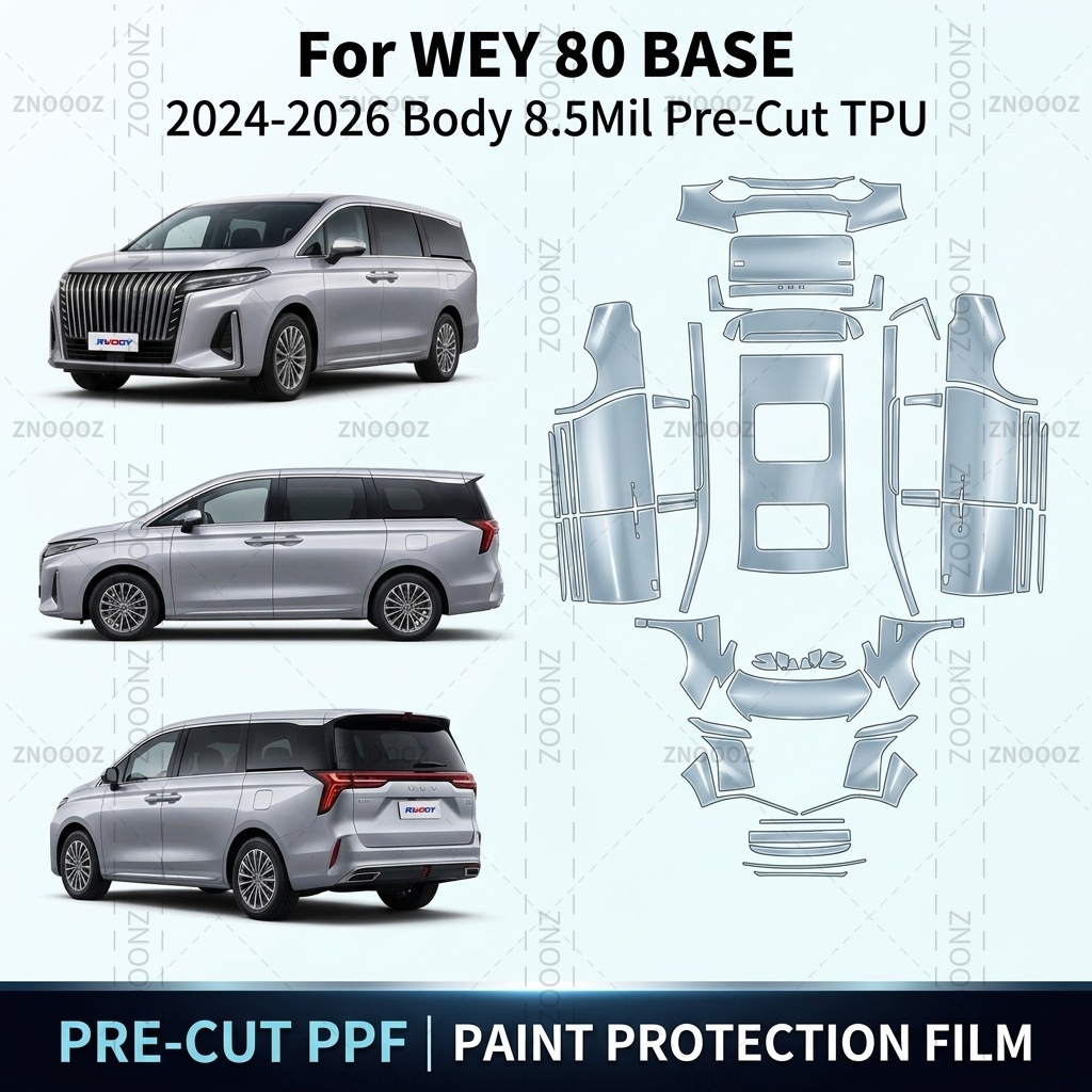 For WEY 80 BASE 2024-2026 Body - Ppf Film Clear Gloss Tpu review and price
