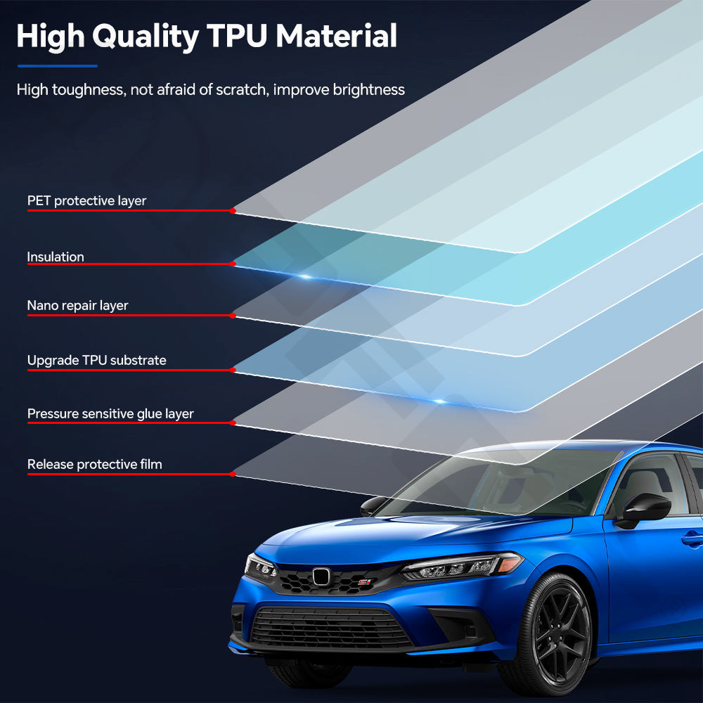 Pre Cut For Honda Civic Sedan  - Car Paint Protection Film Kit Pre Cut review and price