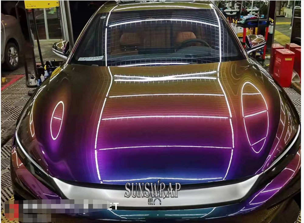 Glossy Chameleon Vinyl PET Iri - Car Vinyl Wrap Roll 1.52X18M review and price