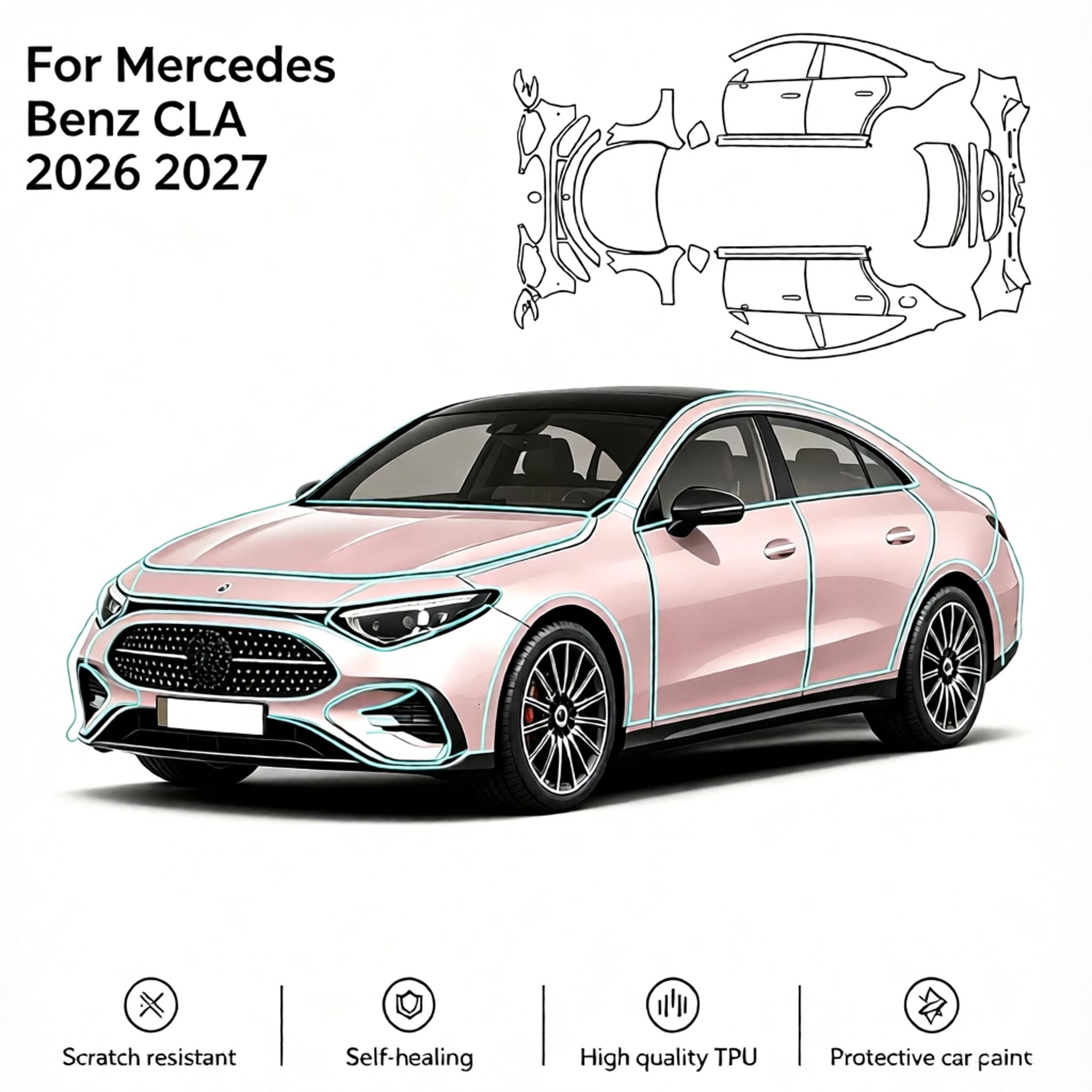 For Mercedes Benz CLA 2026 202 - Tpu Ppf Self Healing Film review and price