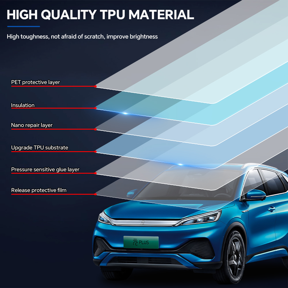 For BYD ATTO3 Plus EV 2022-202 - Ppf Film Clear Gloss Tpu review and price